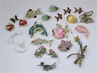 20+ Vintage Anima & Other Brooches / Pins