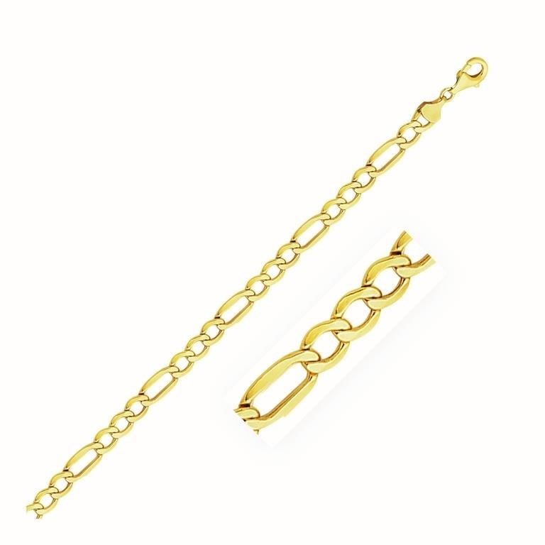 10k Gold Lite Figaro Chain