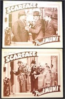 Two original "Scarface" Lobby cards