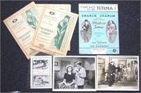 Various "Modern Times" Charlie Chaplin ephemera