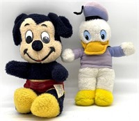 Vintage Walt Disney Mickey Mouse and Donald Duck