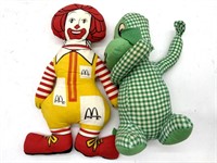 Vintage Ronald McDonald Stuffed Toy 13.5” and