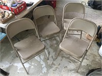 4 Standard Metal Chairs
