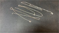 3) sterling chains/6.8 grams