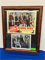 GENE AUTRY Barbed Wire Lobby Card, Still Photo