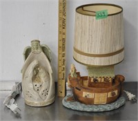 Noah's Ark, nativity table lamps, tested