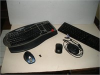2 Cordless Keyboards, Microsoft, Dell