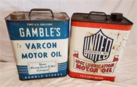 Gambles & United Oil Cans