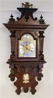 Antique-Style Walnut Wall Clock