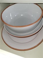 Serving bowls, large dish