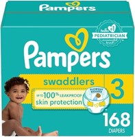 Pampers Diapers Size 3, 168 Count