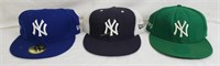 3 New Era New York Yankees Ball Caps
