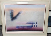 ABSTRACT SIGNED PRINT BY ANDERSON