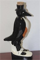 Ceramic Black Penguin Royal Doulton Spirit Bottle