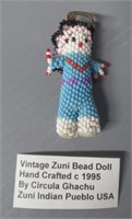 Vintage Zuni Bead Doll, hand crafted by Circula