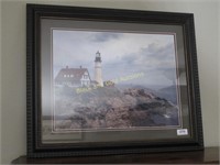19 X 23 Framed Lighthouse Print