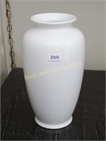 12 Inch White Ceramic Vase