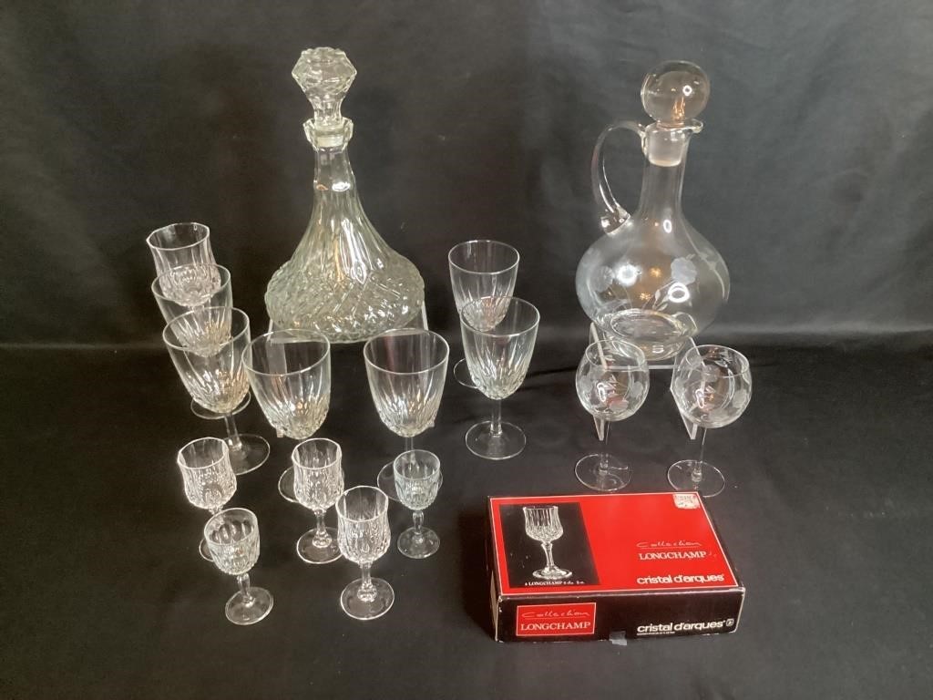 Crystal Decanters & Wine Glasses