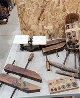 Old Scale, clamps, drills