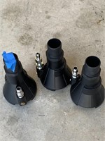 3 Black Metal Fittings