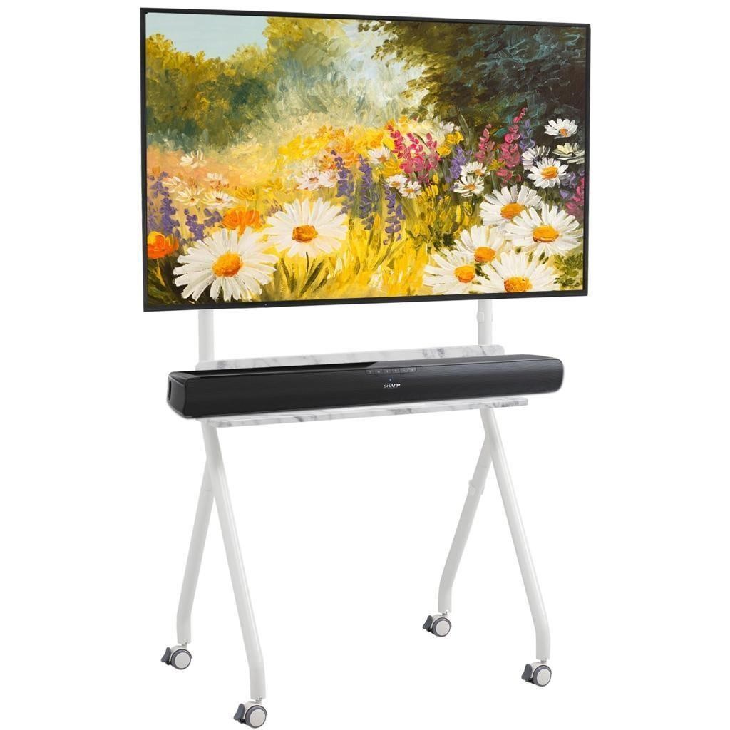 Easel Mobile TV Stand, Rolling TV Cart Floor