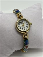 Chinese Cloisonne Watch Band w/ Xanda Watch Head