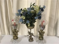 Set of 3 Decorative Candle & Flower Holders