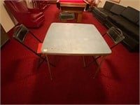 Vintage Card Table & 3 Chairs