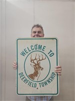 WELCOME TO DEERFIELD TOWNSHIP Metal 18x24