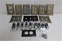 ORNATE LIGHT SWITCH PLATES & SWITCHES