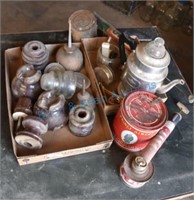 Antique insulators &tins