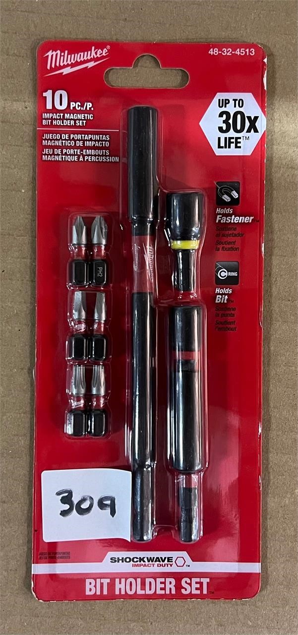 Milwaukee 10pc Impact Magnetic Bit Holder Set