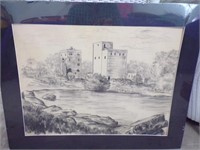 T.W. DEMILLE DRAWING OF THE "OLD MENOMINEE MILL"