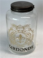 Girdonde French Glass Jar With Lid