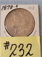1878s Morgan Silver Dollar - AU