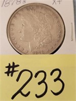 1878s Morgan Silver Dollar - XF