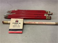O’Connor Inc. pencils and matchbook