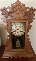 Vintage Carved Mantle Clock