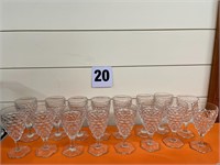 16 Fostoria Stemmed Glasses