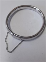 Marked STERLING Bar Bangle Bracelet- 12.0g