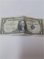 1957 Silver Certificate One Dollar Bill