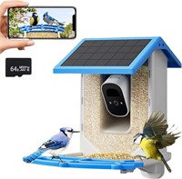 Solar Bird Feeder Cam 4MP HD