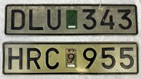 2 x UK Number Plates