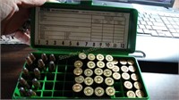 32 -30-30 Rds. & 13 fired casings in plastic box