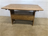 Oak Bench Table