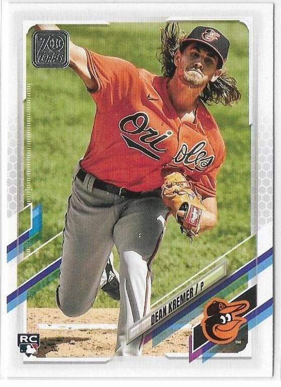 Dean Kremer 2021 Topps Baseball Rookie card #391