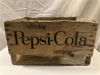 Pepsi-Cola wooden crate.