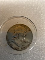 1954 franklins silver half dollar