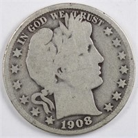 1908 Barber Half Dollar