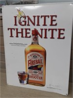 Fireball Metal Sign 20 x 16 in "as pictured"
